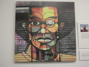One of the Instagram images from local photographers that were on display in the new studio.