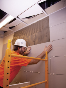 TEC® products were used throughout hallways, bathrooms and stairwells of the new Regenstrief Institute headquarters.