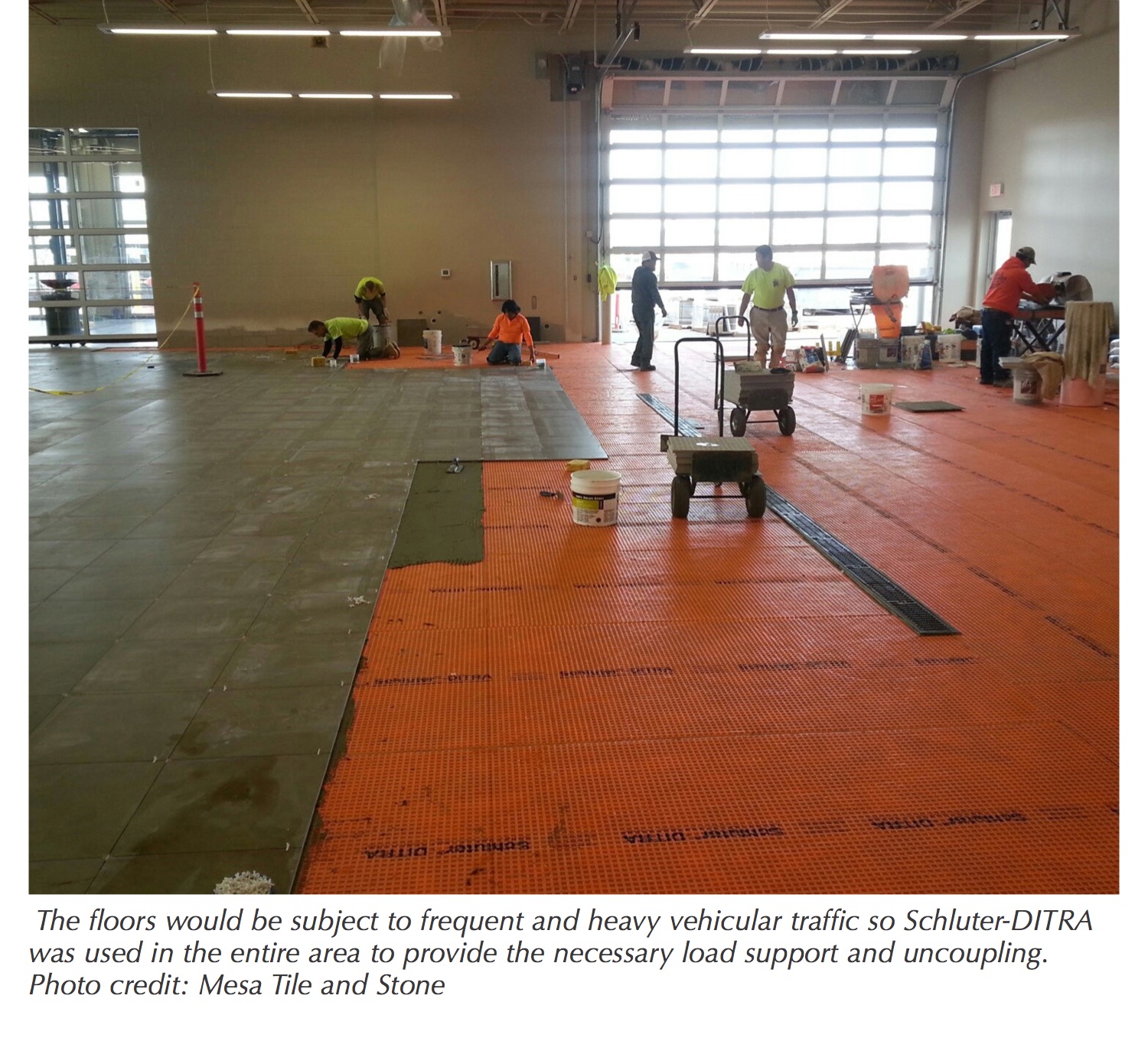 May 2017 Feature Schluter Systems Tileletter The Concern With Young Green Concrete Is That Slab Has Large Amounts Of Residual Moisture Still Needs To Be Released From